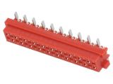 Connector wire-board, 20 contacts, socket, vertical, TMM-6-0-20-2