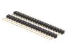 Connector pin header type, 20 contacts, pin strips, straight, 2.5mm, ZL2019-20