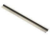 Connector pin header type, 100 contacts, pin strips, straight, 2.5mm, 087-2-100-0-F-XS0-1260