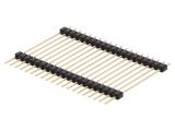 Connector pin header type, 20 contacts, pin strips, straight, 2.5mm, ZL2038-20
