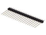 Connector pin header type, 20 contacts, pin strips, straight, 2.5mm, DS1021-1*20SF1-5