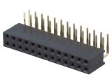 Connector pin header type, 26 contacts, socket, 90°, 2.5mm, DS1024-2*13R0