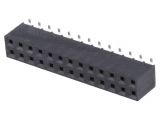 Connector pin header type, 26 contacts, socket, vertical, 2.5mm, ZL264-26DG
