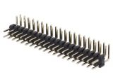Connector pin header type, 40 contacts, pin strips, 90°, 2mm, DS1025-06-2*20P8BR1-B