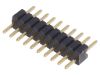 Connector pin header type, 10 contacts, pin strips, straight, 1.25mm, DS1031-01-1*10P8BV3-1