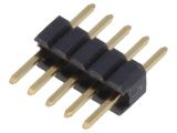 Connector pin header type, 5 contacts, pin strips, straight, 1.25mm, DS1031-01-1*5P8BV3-1