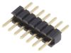 Connector pin header type, 7 contacts, pin strips, straight, 1.25mm, DS1031-01-1*7P8BV3-1