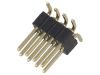 Connector pin header type, 8 contacts, pin strips, vertical, 1.25mm, DS1031-08-2*4P8BS-4-1