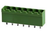 PCB TERMINAL BLOCK WITH INSULATING BARRIERS, 7 PINS, 15A, FOR PRINTED MOUNTING