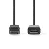 DisplayPort кабел, DisplayPort-HDMI, 3m, черен, 4K 30Hz, NEDIS
 - 2