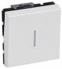 Light switch two-way single, 10A, 250VAC, for built-in, white, 177012