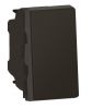 Light switch two-way single, 10A, 250VAC, for built-in, black, 79101L
