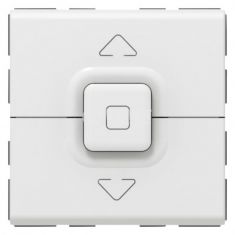 Roller blind push button 6A 250V for built-in white 77025 - VIKIWAT