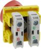 Emergency stop button with key red, NO+NC, IP41
 - 2