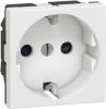 Single power socket, 16A, white, for built-in, Mosaic Legrand 77210
