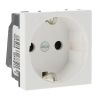 Single power socket, 16A, 250VAC, white, for built-in, schuko, antibacterial, 77213