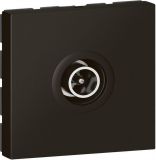 Single, TV socket, for built-in, 1dB, color black, 79182L
