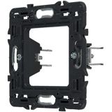 Mounting frame, Legrand, Mosaic, 1-gang, color black, claws 27mm, 80261