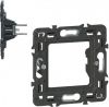 Mounting frame, Legrand, Mosaic, 1-gang, color black,claws 37mm, 80269