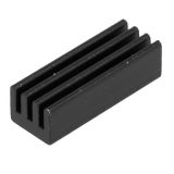 Radiator HS-DIL19 for cooling, 19x6.35x4.83mm, aluminum