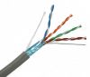LAN кабел, FTP Cat.5е, 8 провод., 0.25mm2, едножичен, помеднен алуминий
