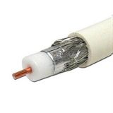 Коаксиален кабел RG6/64, CCS + Al, бял