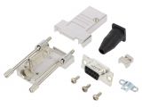 Connector, D-Sub, soldering, L17DTSL09-RG-LJS-T+L77SDE09S
