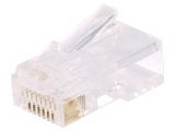Connector, for internet, RJ45, crimp, unshielded, EMP881AR200