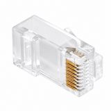 Конектор (букса), за интернет, RJ45, cat. 6e, кримпване, неекраниран, TEL0072LP, VEMARK