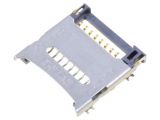 Connector, for microSD card, SMT, MCSP-R-08-A-SG-HC-T/R