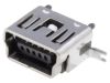 Connector, USB B mini, SMT, MUSB-B5-S-VT-TSMT-1