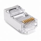 Connector (jack), for internet, RJ45, Cat. 6e, crimp, shielded, TEL0074LP