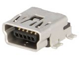 Конектор, USB B mini, SMT, 54819-0572