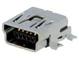 Connector, USB B mini, SMT, 67503-1230