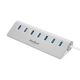 USB хъб 7 порта, USB 3.0, 5 Gbit/s, KOM1091, Rebel