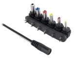 Connector set, adapter socket, for laptop, 6 pcs, ZLA0332