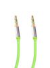 Cable, DeTech, Jack 3.5 M-Jack 3.5 М, 1m, elastic, blue - 2