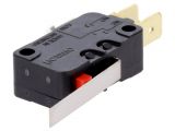 Microswitch, with pins 6.3x0.8mm, model D3V-162-1C4