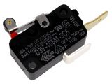 Microswitch, with pins 6.3x0.8mm, model D3V-165M-3C5