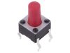 Micro Push Button, with soldering pins, model 1-1825910-5