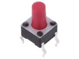 Micro Push Button, with soldering pins, model 1-1825910-5