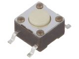 Micro Push Button, with soldering pins, model 2-1437565-8