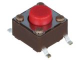 Micro Push Button, with soldering pins, model DTSM-62R-V-B