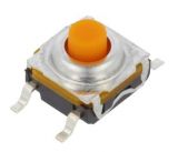 Micro Push Button, with soldering pins, model KSC421G70SHLFSPF