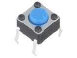 Micro Push Button, with soldering pins, model PTS645SM43-2 LFS