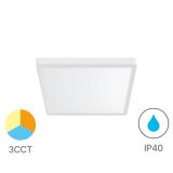 LED панел, за обемен монтаж, 20W, квадрат, 1600lm, 230VAC, 3в1 цвята, 230x230mm, бял, BP07-10280, IP40