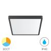 LED панел, за обемен монтаж, 26W, квадрат, 2100lm, 230VAC, 3в1 цвята, 300x300mm, черен, BP07-10381, IP40
 - 1