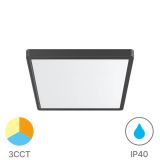 LED панел, за обемен монтаж, 26W, квадрат, 2100lm, 230VAC, 3в1 цвята, 300x300mm, черен, BP07-10381, IP40