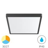 LED панел, за обемен монтаж, 36W, квадрат, 2600lm, 230VAC, 3в1 цвята, 400x400mm, черен, BP07-10481, IP40