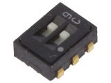 Slide switch with 2 positions, model CAS-D20A